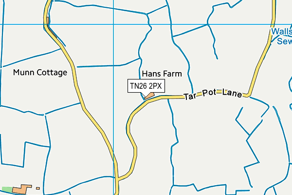 TN26 2PX map - OS VectorMap District (Ordnance Survey)