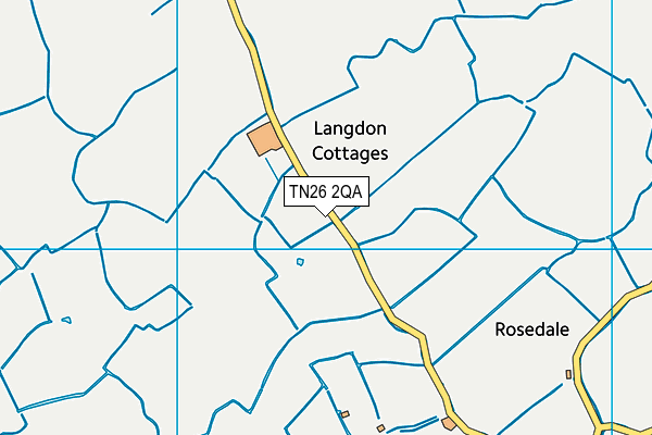 TN26 2QA map - OS VectorMap District (Ordnance Survey)