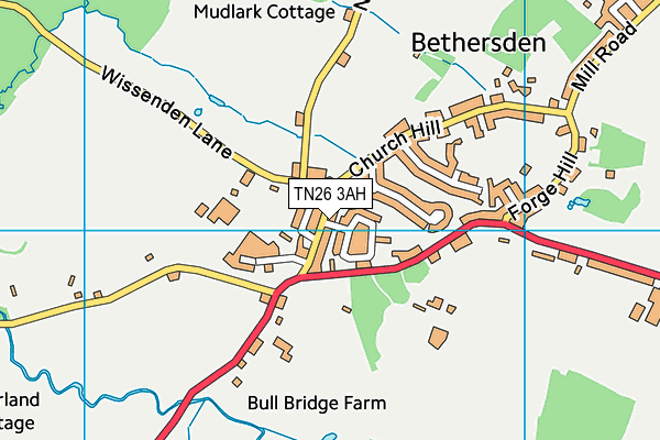 Bethersden Primary School map (TN26 3AH) - OS VectorMap District (Ordnance Survey)