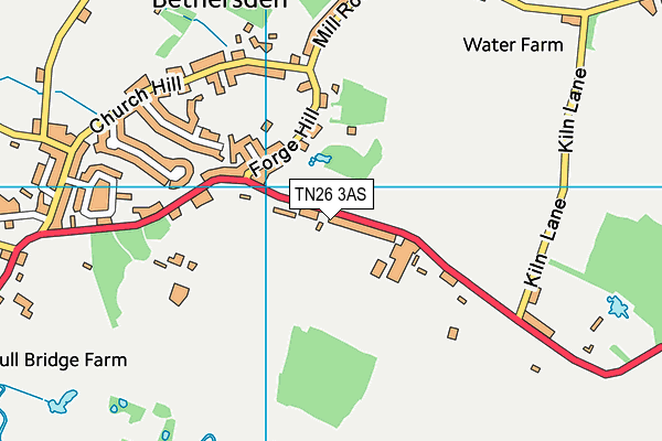 TN26 3AS map - OS VectorMap District (Ordnance Survey)