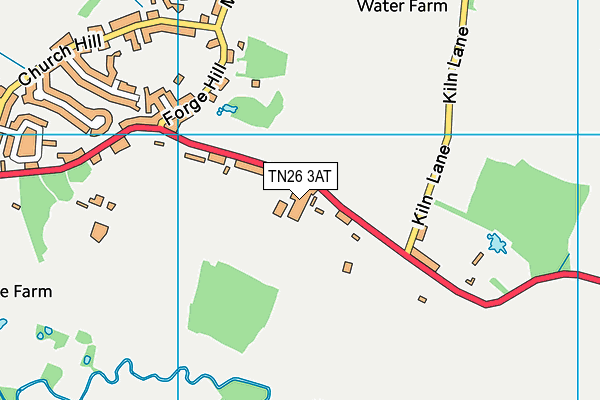 TN26 3AT map - OS VectorMap District (Ordnance Survey)