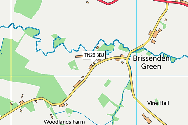 TN26 3BJ map - OS VectorMap District (Ordnance Survey)
