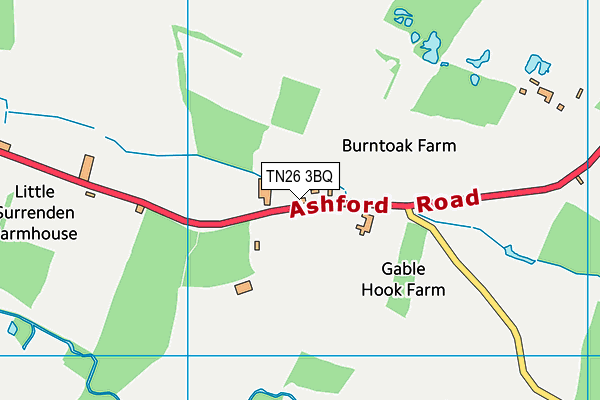 TN26 3BQ map - OS VectorMap District (Ordnance Survey)