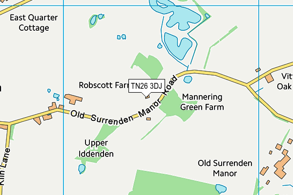 TN26 3DJ map - OS VectorMap District (Ordnance Survey)