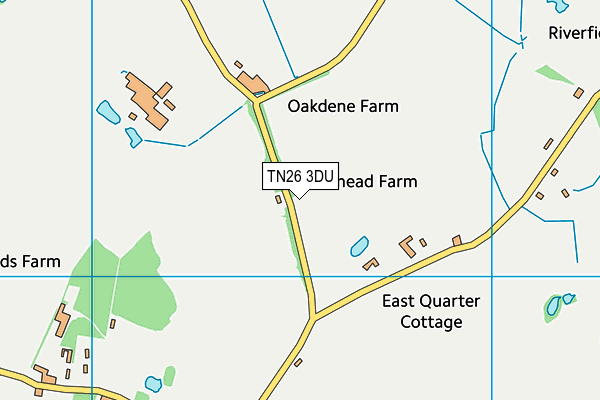 TN26 3DU map - OS VectorMap District (Ordnance Survey)