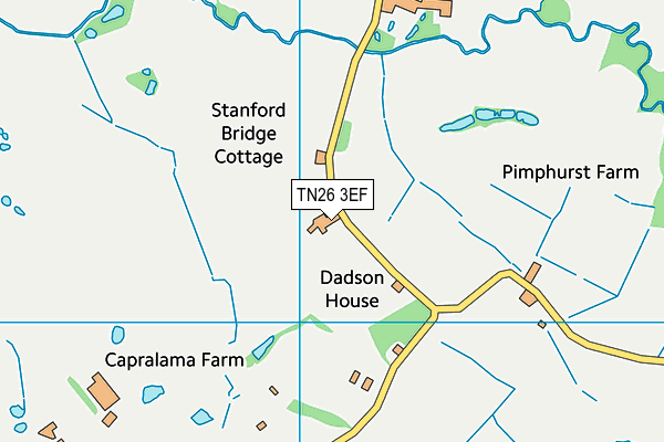 TN26 3EF map - OS VectorMap District (Ordnance Survey)