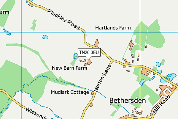 TN26 3EU map - OS VectorMap District (Ordnance Survey)