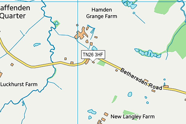 TN26 3HF map - OS VectorMap District (Ordnance Survey)
