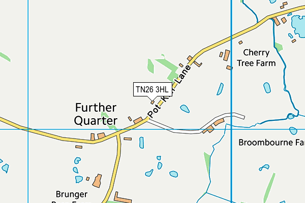 TN26 3HL map - OS VectorMap District (Ordnance Survey)