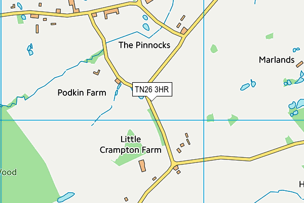 TN26 3HR map - OS VectorMap District (Ordnance Survey)