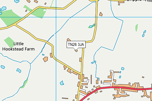 TN26 3JA map - OS VectorMap District (Ordnance Survey)