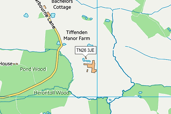 TN26 3JE map - OS VectorMap District (Ordnance Survey)