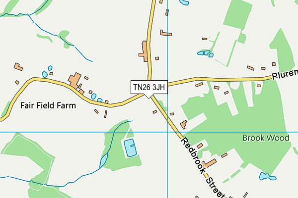 TN26 3JH map - OS VectorMap District (Ordnance Survey)