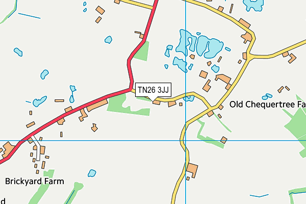 TN26 3JJ map - OS VectorMap District (Ordnance Survey)