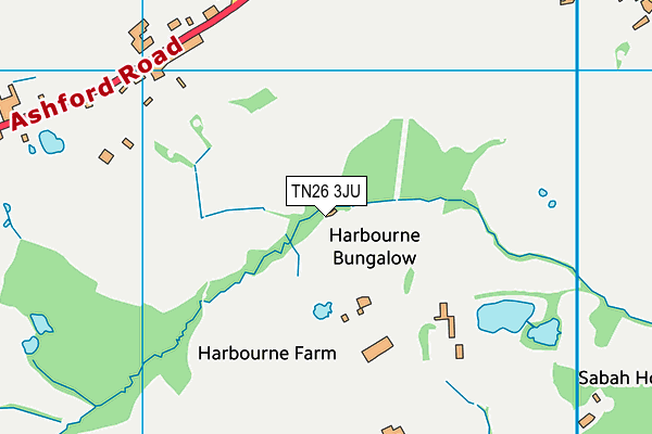 TN26 3JU map - OS VectorMap District (Ordnance Survey)