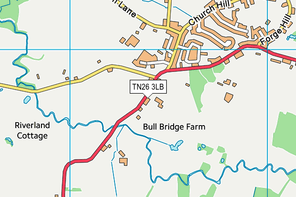 TN26 3LB map - OS VectorMap District (Ordnance Survey)