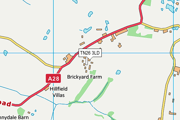 TN26 3LD map - OS VectorMap District (Ordnance Survey)