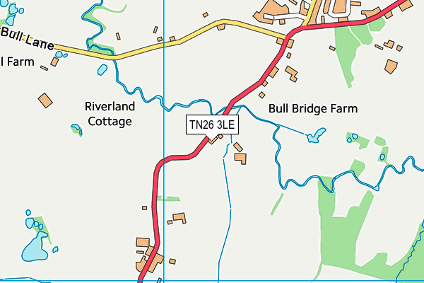 TN26 3LE map - OS VectorMap District (Ordnance Survey)