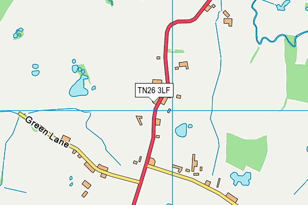 TN26 3LF map - OS VectorMap District (Ordnance Survey)