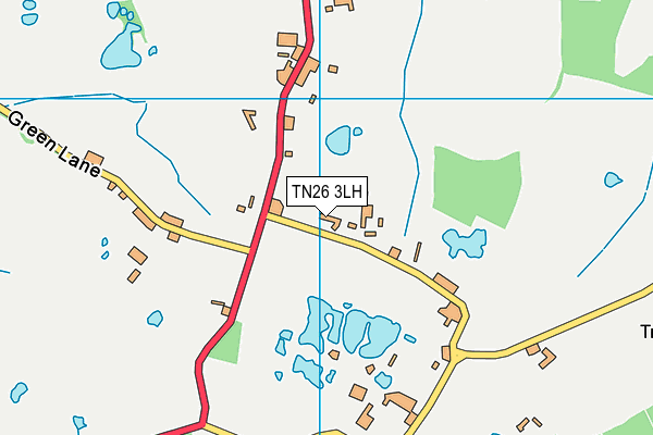 TN26 3LH map - OS VectorMap District (Ordnance Survey)