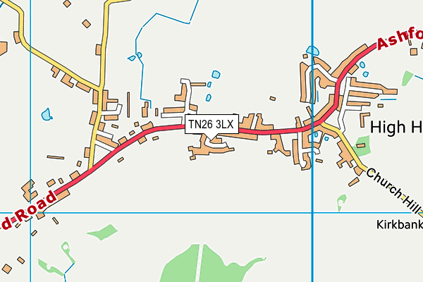TN26 3LX map - OS VectorMap District (Ordnance Survey)