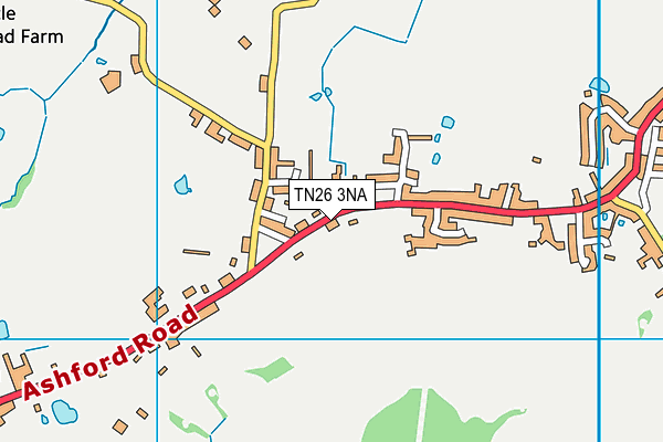 TN26 3NA map - OS VectorMap District (Ordnance Survey)