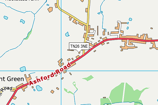 TN26 3NE map - OS VectorMap District (Ordnance Survey)