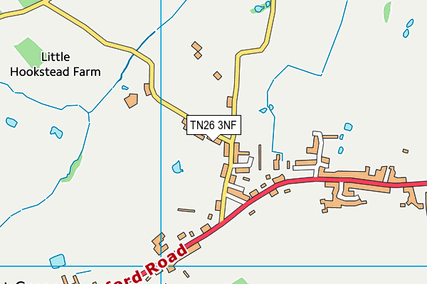 TN26 3NF map - OS VectorMap District (Ordnance Survey)