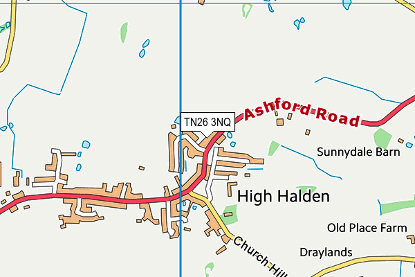 TN26 3NQ map - OS VectorMap District (Ordnance Survey)