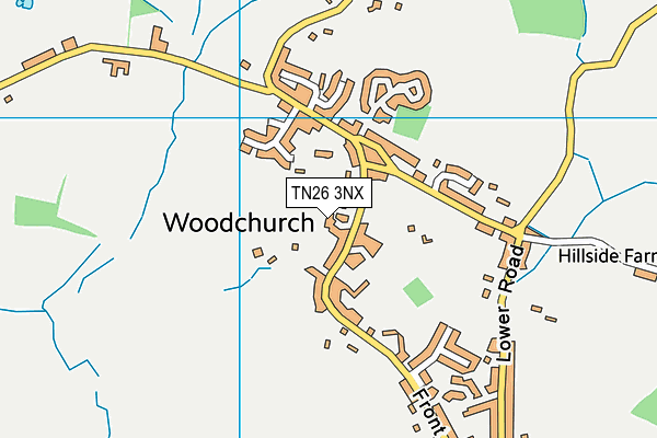 TN26 3NX map - OS VectorMap District (Ordnance Survey)