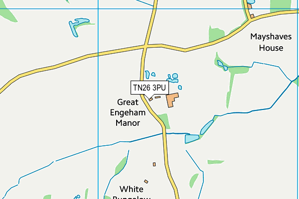 TN26 3PU map - OS VectorMap District (Ordnance Survey)