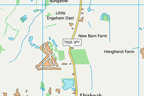 TN26 3PY map - OS VectorMap District (Ordnance Survey)