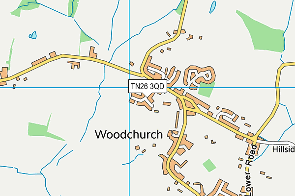TN26 3QD map - OS VectorMap District (Ordnance Survey)