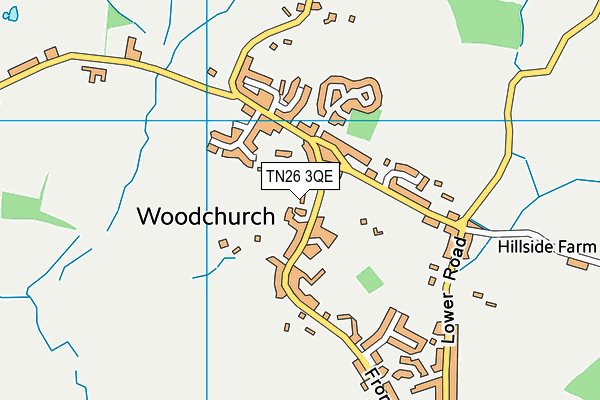 Woodchurch Village Green map (TN26 3QE) - OS VectorMap District (Ordnance Survey)