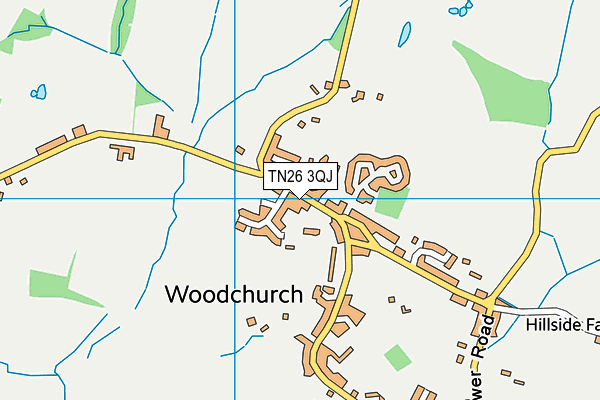 Woodchurch Church of England Primary School map (TN26 3QJ) - OS VectorMap District (Ordnance Survey)
