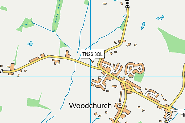 TN26 3QL map - OS VectorMap District (Ordnance Survey)