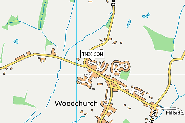 TN26 3QN map - OS VectorMap District (Ordnance Survey)