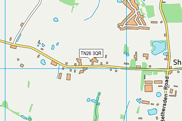 TN26 3QR map - OS VectorMap District (Ordnance Survey)