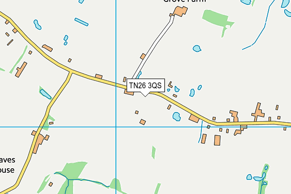TN26 3QS map - OS VectorMap District (Ordnance Survey)