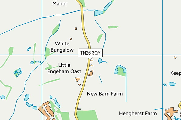 TN26 3QY map - OS VectorMap District (Ordnance Survey)