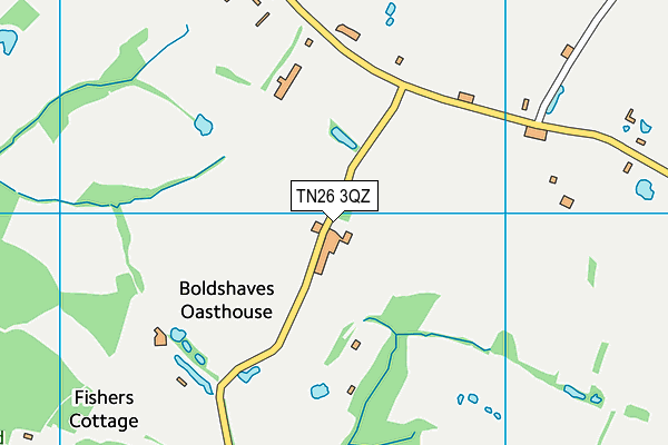 TN26 3QZ map - OS VectorMap District (Ordnance Survey)