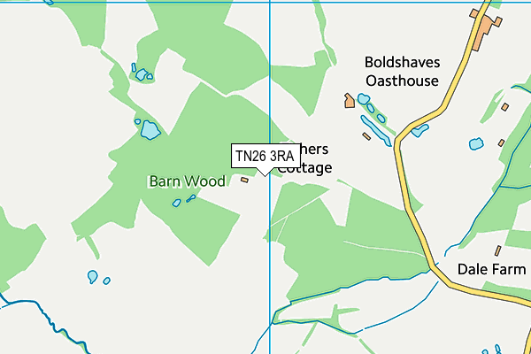 TN26 3RA map - OS VectorMap District (Ordnance Survey)