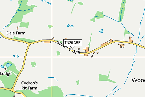 TN26 3RE map - OS VectorMap District (Ordnance Survey)