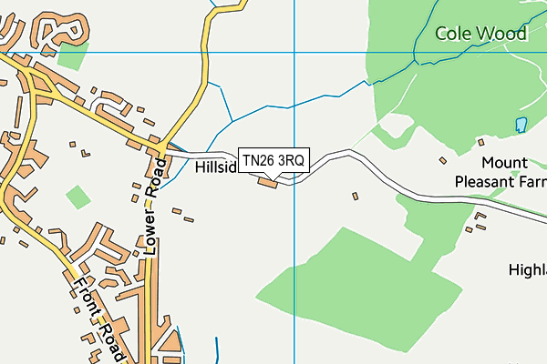 TN26 3RQ map - OS VectorMap District (Ordnance Survey)