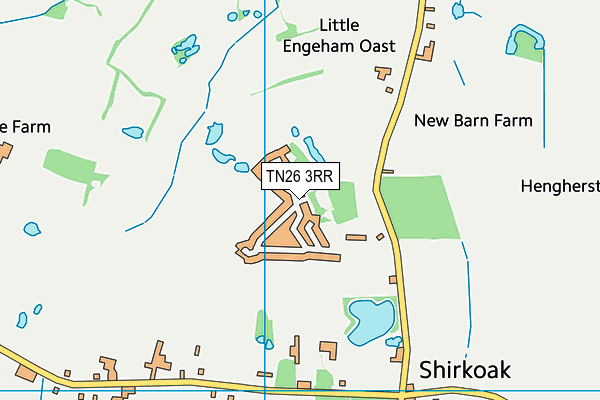 TN26 3RR map - OS VectorMap District (Ordnance Survey)