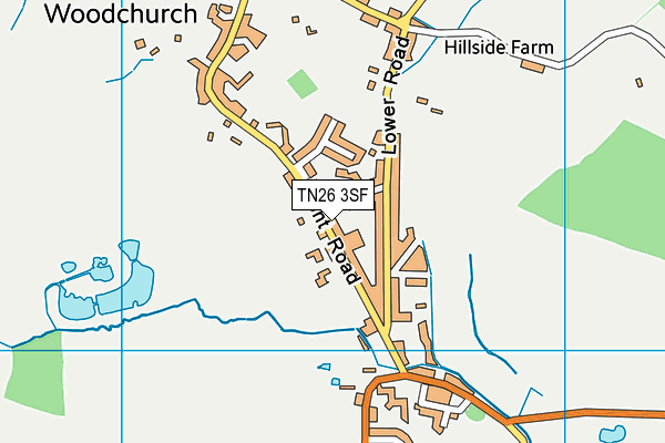 TN26 3SF map - OS VectorMap District (Ordnance Survey)