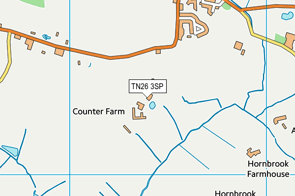 TN26 3SP map - OS VectorMap District (Ordnance Survey)