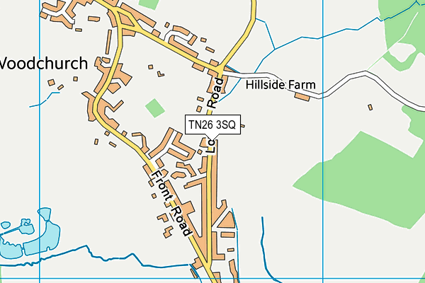 TN26 3SQ map - OS VectorMap District (Ordnance Survey)