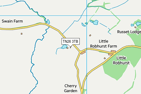 TN26 3TB map - OS VectorMap District (Ordnance Survey)