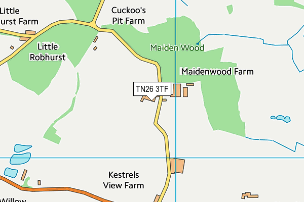 TN26 3TF map - OS VectorMap District (Ordnance Survey)